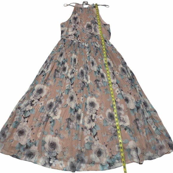 ANTHRO First Monday Pink Floral Ribbed Skirt Dress - Picture 7 of 12